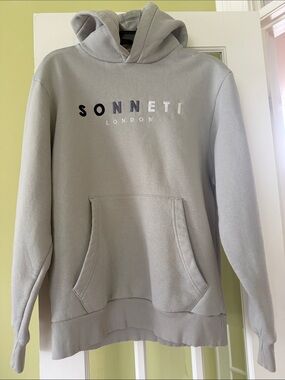 Men's Light Gray Hoodie - Classic Pullover